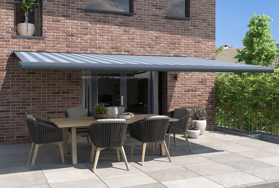 Energy Efficiency:

With our Awnings blocking the sun's rays, you'll experience reduced heat infiltration into your home, alleviating the workload on your air conditioning system and leading to noticeable energy savings.

 

Enhanced Comfort:
By offering shade and protection, our Awnings create a more inviting outdoor ambiance, ensuring comfort even during scorching summer days.

 

UV Ray Shielding:
Safeguarding against harmful UV rays, our Awnings contribute to preventing skin damage and preserving the integrity of your furniture, carpets, and blinds.
